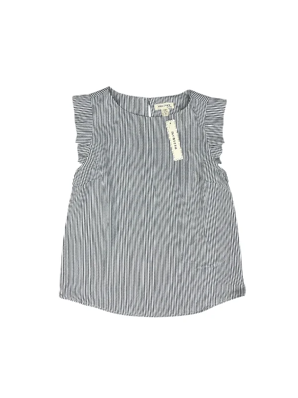 Special Offer Top Sleeveless By Monteau In Grey & White, Size: S