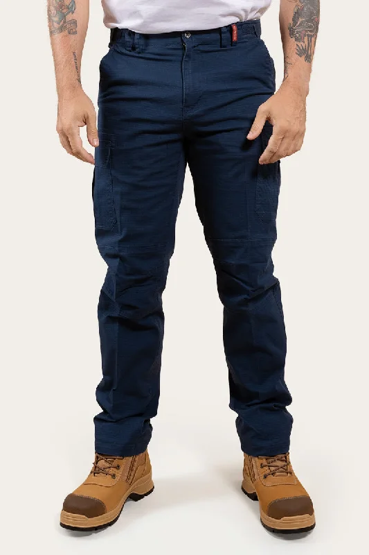 Massive Deals Tennant Creek Mens Rip Stop Work Pant - Dark Navy