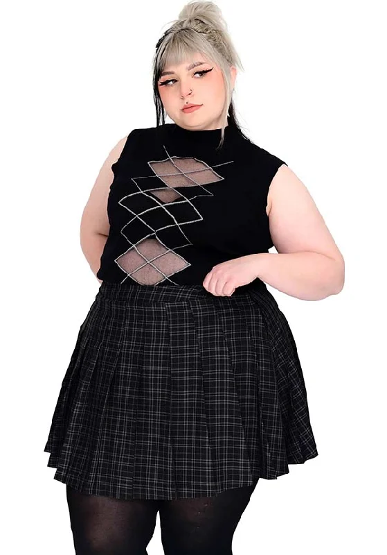 Weekend Savings Spectacular Courtney Shayne's [Black/Grey] | SWEATER VEST*