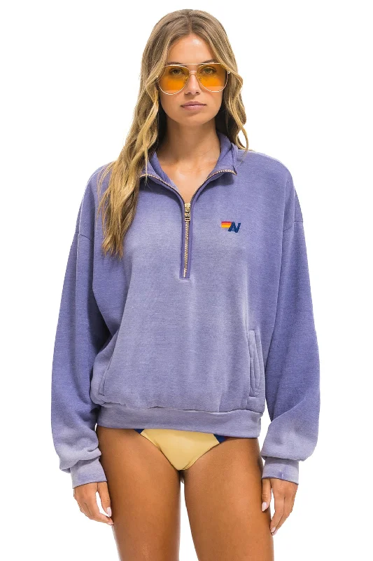 The Best Deal ESSENTIAL HALF ZIP RELAXED SWEATSHIRT - FADED GRAPE