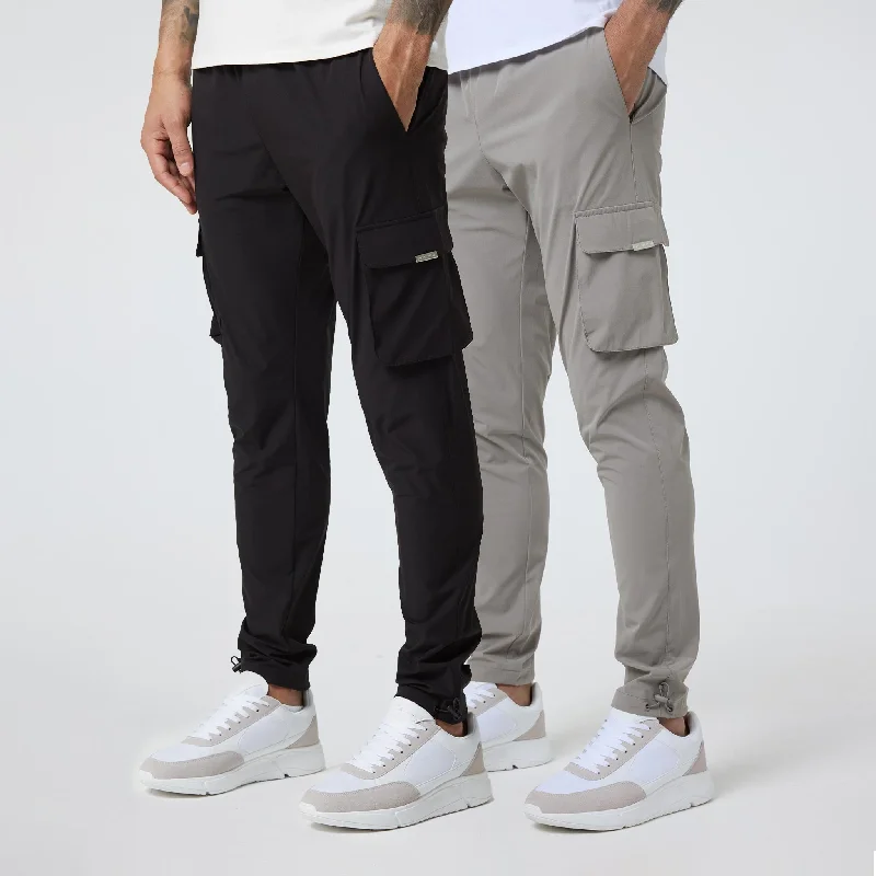 Weekend-Only Price Drops 2-Pack Stretch Tech Cargo Pants | Black / Sand