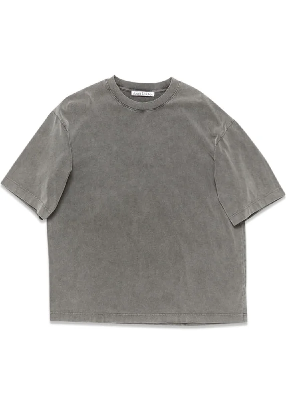 Weekend Discounts to Celebrate Crew neck tshirt relaxed unisex fit - Faded Black