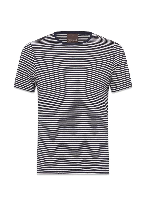 Discount Deals Kyran Striped T-shirt - Navy White