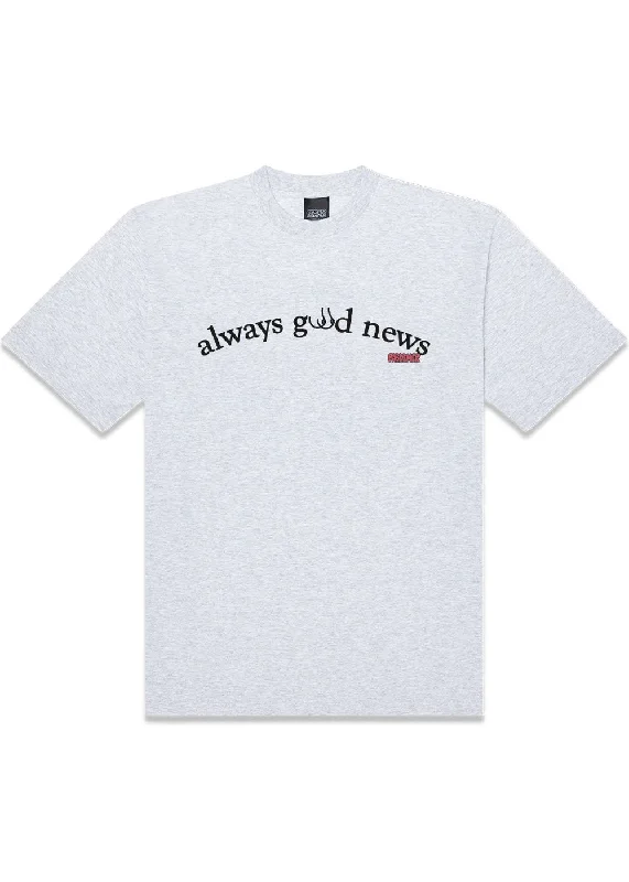 Weekend Bargains to Celebrate GOOD NEWS TEE - Melange Grey