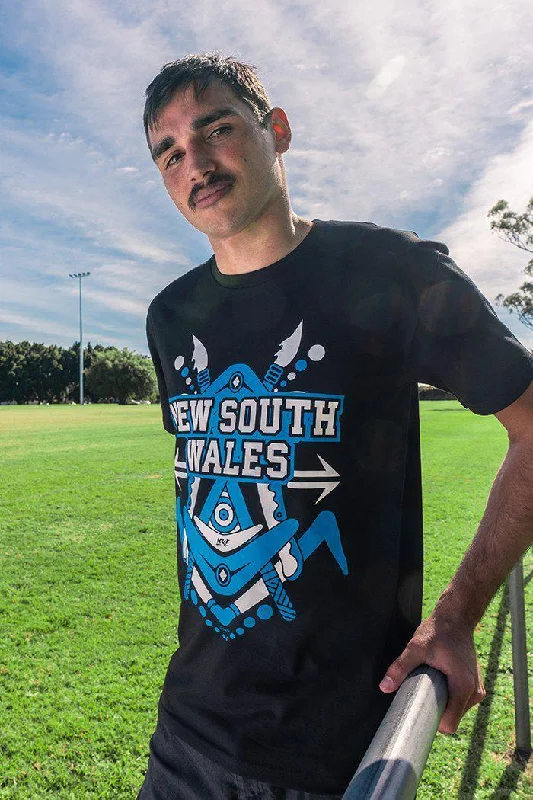 Now Available NSW Tribute Black Cotton Crew Neck Unisex T-Shirt