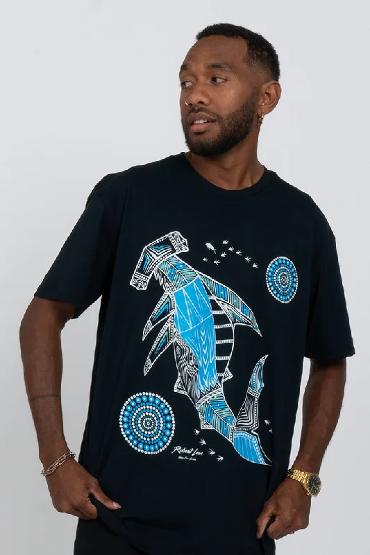 Buy Now Hammerhead School Navy Cotton Crew Neck Unisex T-Shirt