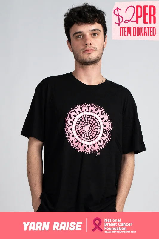 Bonus Savings Boobie Sista Black Cotton Crew Neck Unisex T-Shirt