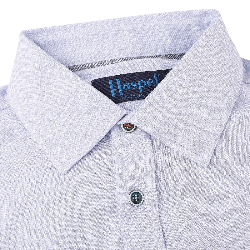 Bonus Savings Capri Azure Full Placket Short Sleeve Knit Shirt