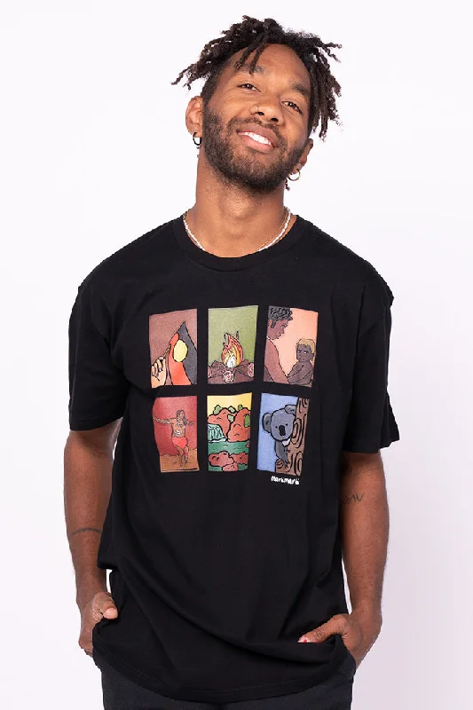Super Bargain Cultural Values Black Cotton Crew Neck Unisex T-Shirt