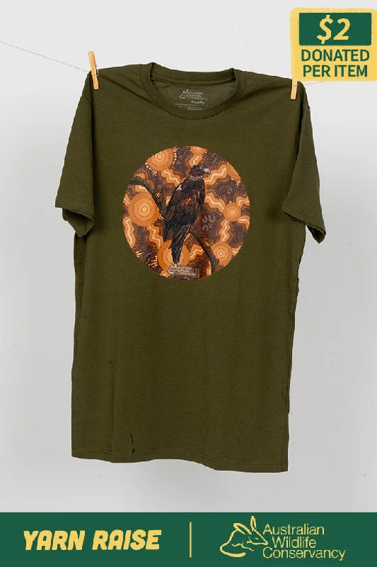 Savings Galore Eagle (Gurranyin) 'Australian Wildlife Conservancy' Army Cotton Crew Neck Unisex T-Shirt Savings Galore Eagle (Gurranyin) 'Australian Wildlife Conservancy' Army Cotton Crew Neck Unisex T-Shirt