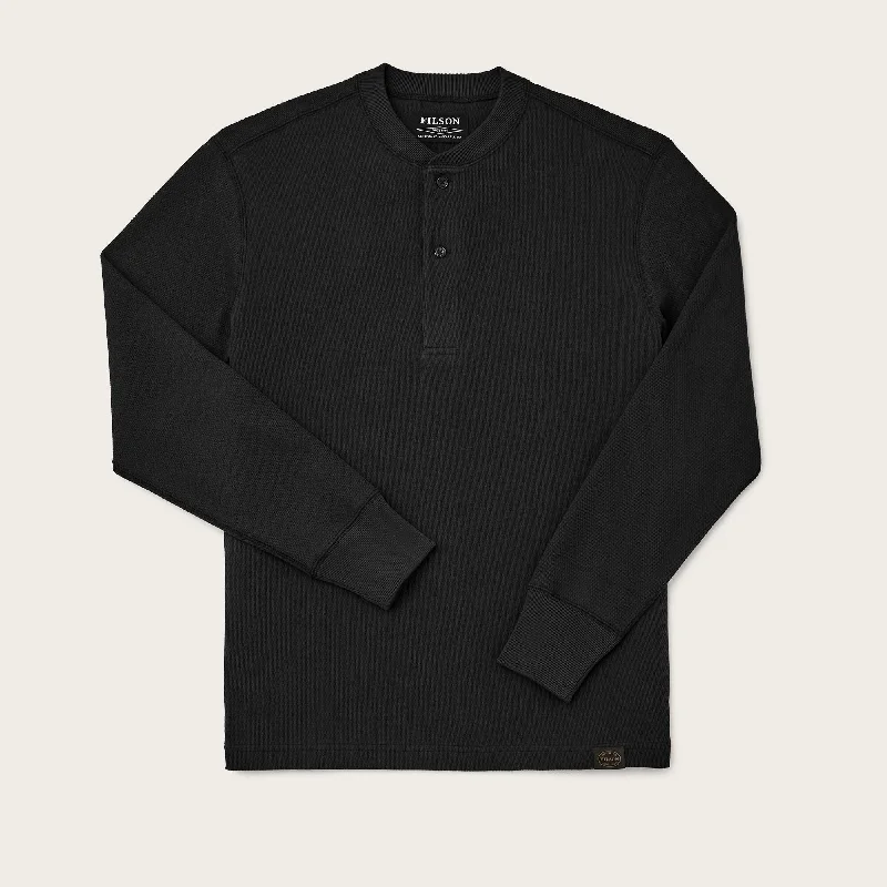 Stock Up WAFFLE KNIT HENLEY