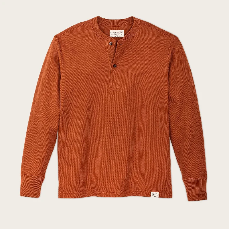 Shop and Save WAFFLE KNIT HENLEY