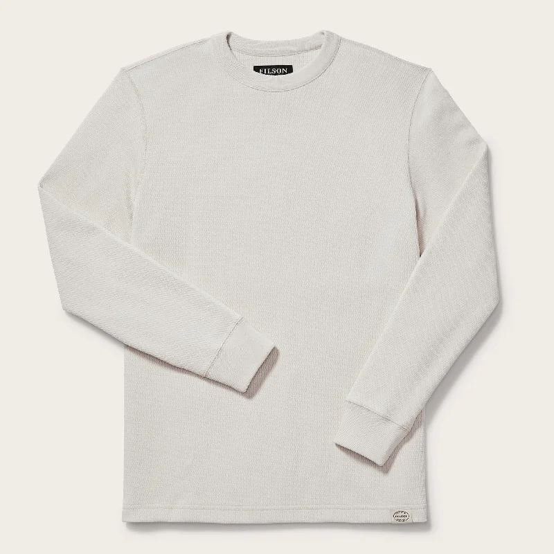 Hot Buy WAFFLE KNIT THERMAL CREW