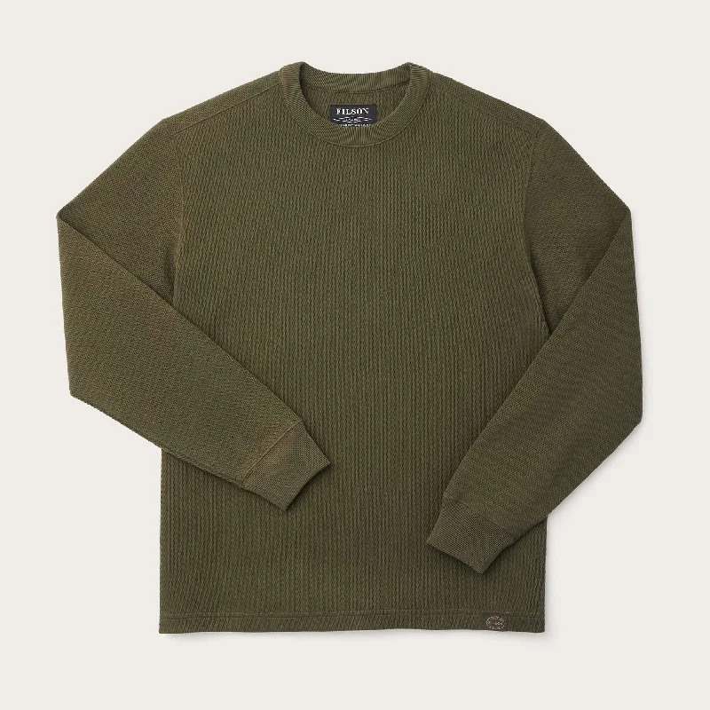 Super Savings WAFFLE KNIT THERMAL CREW