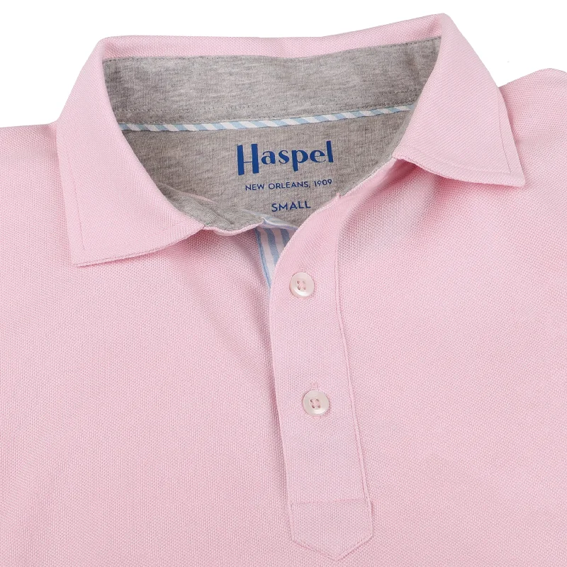 Deal Dash Fulton Pink Stretch Pique Polo
