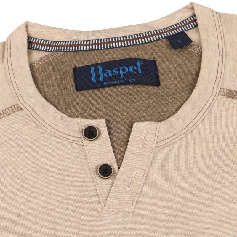 Final Markdown King Notch Neck T-Shirt - Short Sleeve Sand