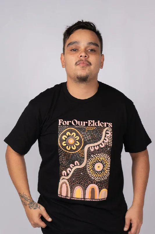 Sale Alert The Path They Have Laid Black Cotton Crew Neck Unisex T-Shirt