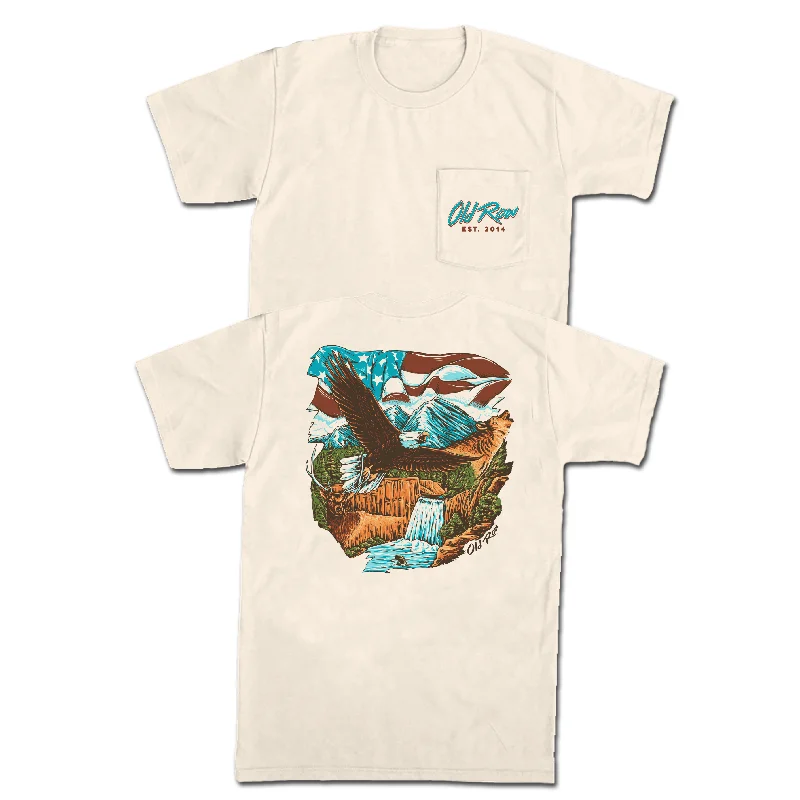 Best Bargains Old Row Outdoors USA Pocket Tee