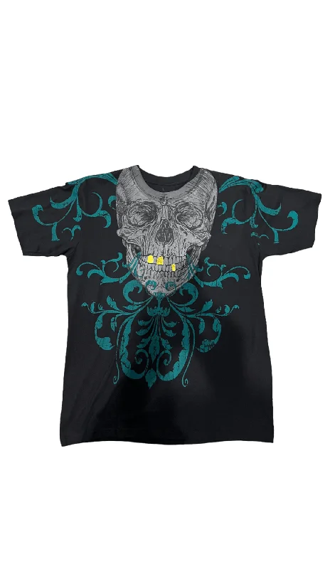 Weekend Special Pierced Filigree Skull Tee