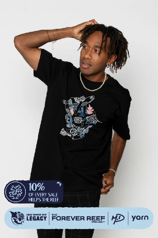 Big Savings Protect Our Coral To Save Our Reef Black Cotton Crew Neck Unisex T-Shirt Big Savings Protect Our Coral To Save Our Reef Black Cotton Crew Neck Unisex T-Shirt