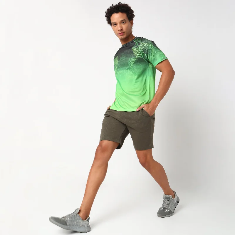 Buy Now Regular Fit Graphic AirDry ⓒ Tee