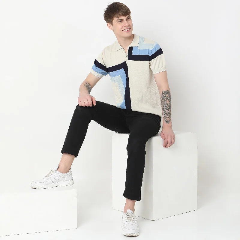 Massive Deal Regular Fit Geometric T-Shirt