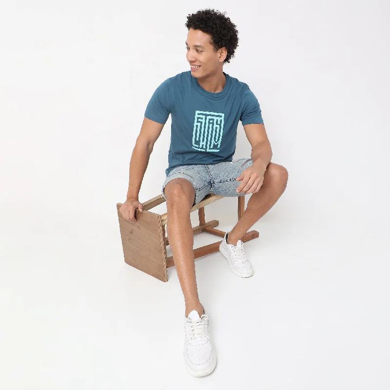 Buy Now Regular Fit Graphic T-Shirt