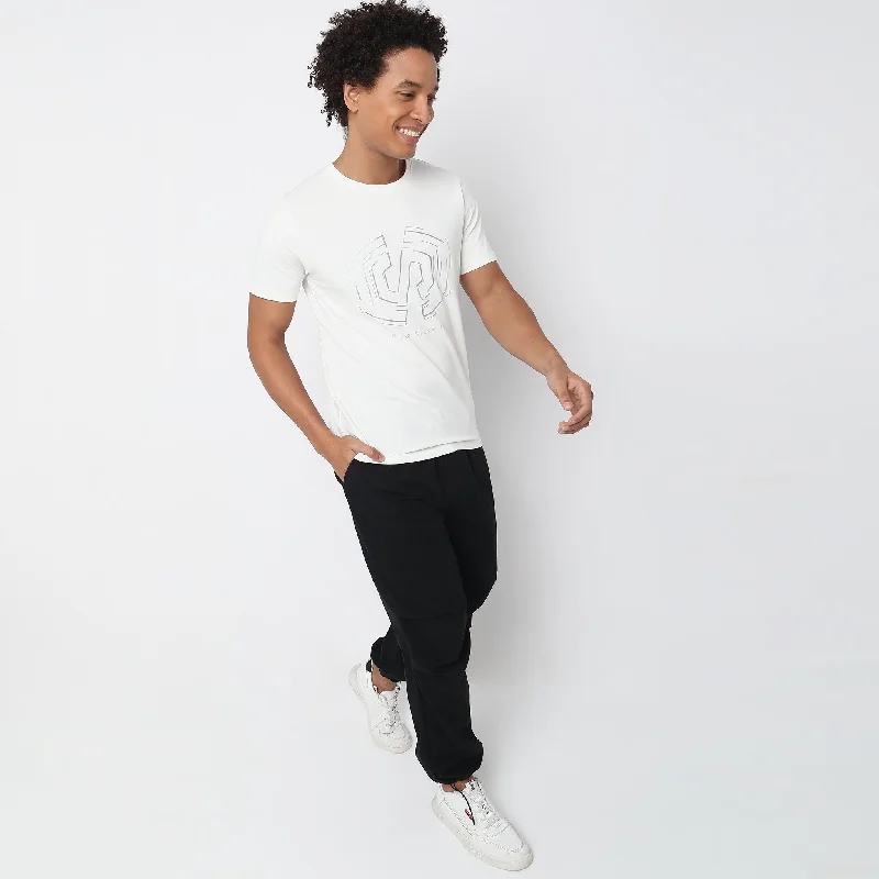Don’t Miss Out Regular Fit Graphic T-Shirt