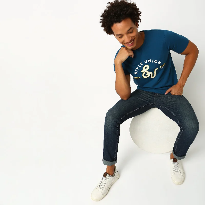 Crazy Deals Regular Fit Graphic T-Shirt