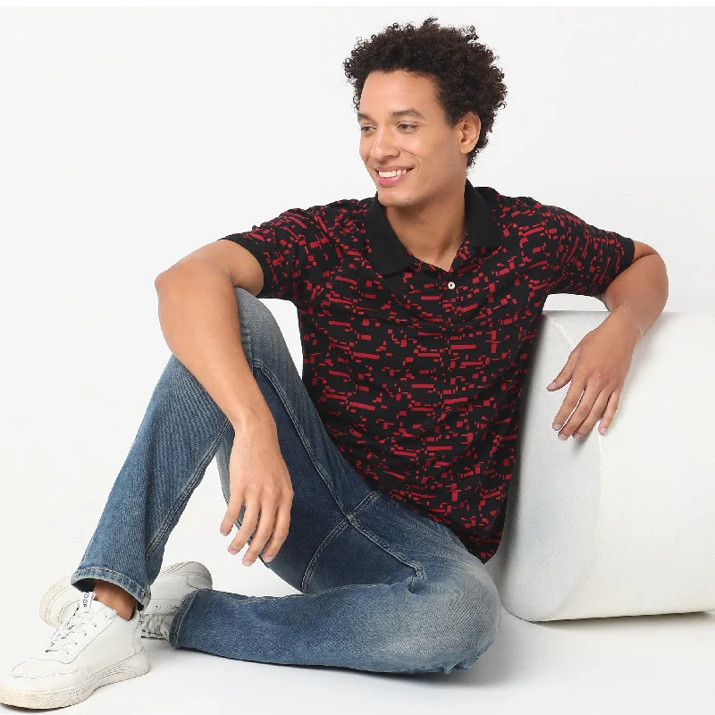 Big Savings Regular Fit Printed Polo T-Shirt
