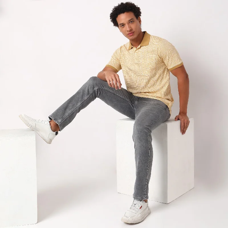 Deal Alert Regular Fit Printed Polo T-Shirt