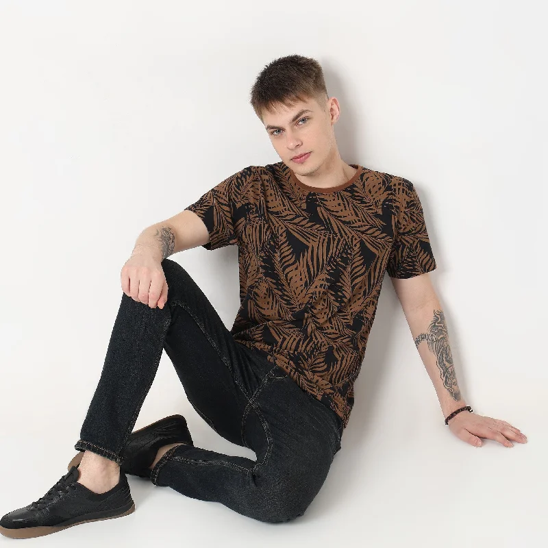 Final Sale Regular Fit Printed T-Shirt