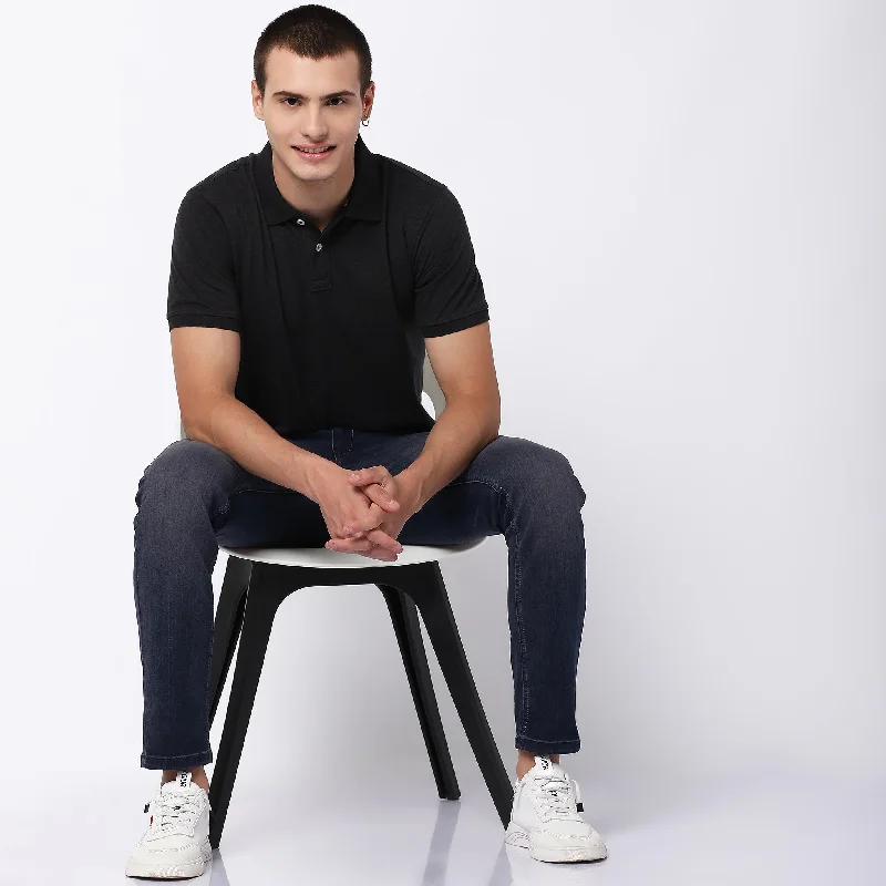Massive Deals Double Dyed Polo™ T-Shirt with Anti-Curl Collar Pique Knit