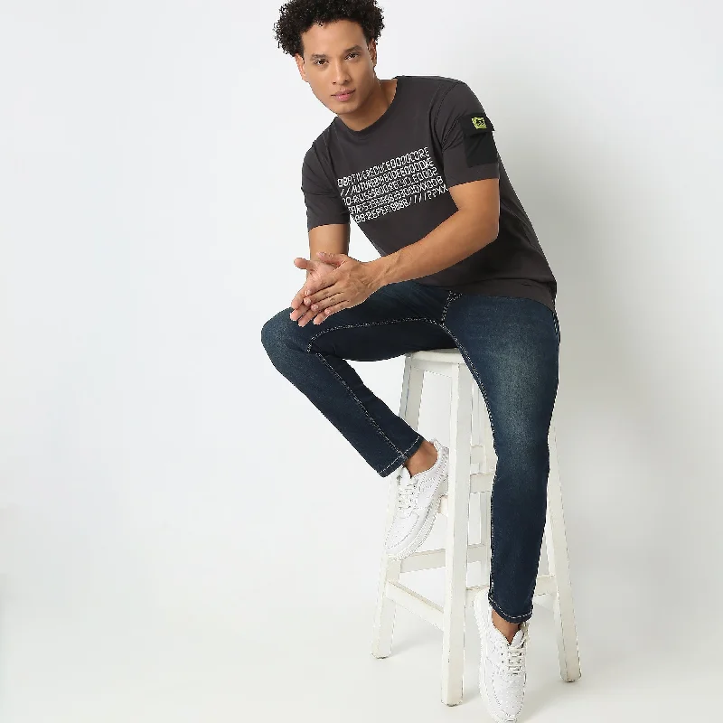 Deal Explosion Regular Fit Solid T-Shirt
