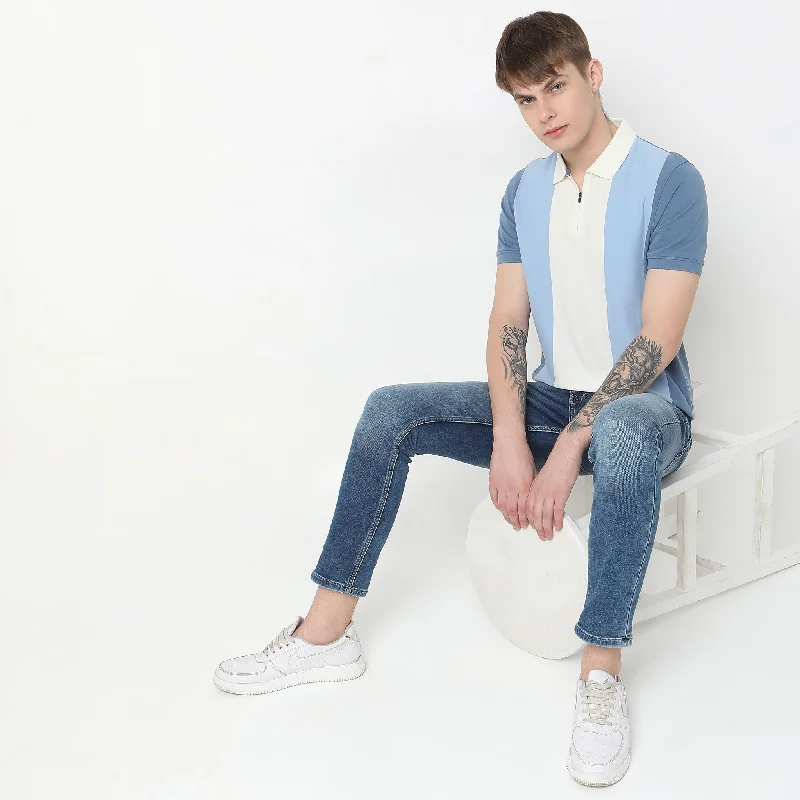 Crazy Deal Regular Fit Striped Polo T-Shirt