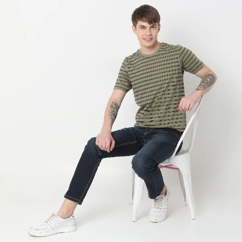 Flash Deal Regular Fit Striped T-Shirt