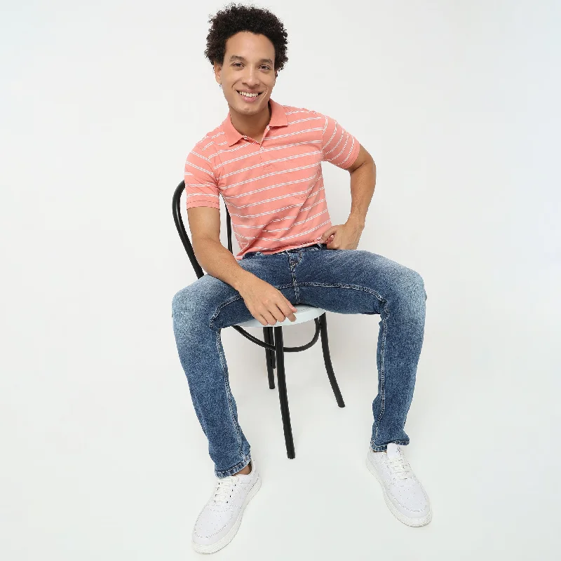 Weekend Bargains to Enjoy Regular Fit Striped T-Shirt