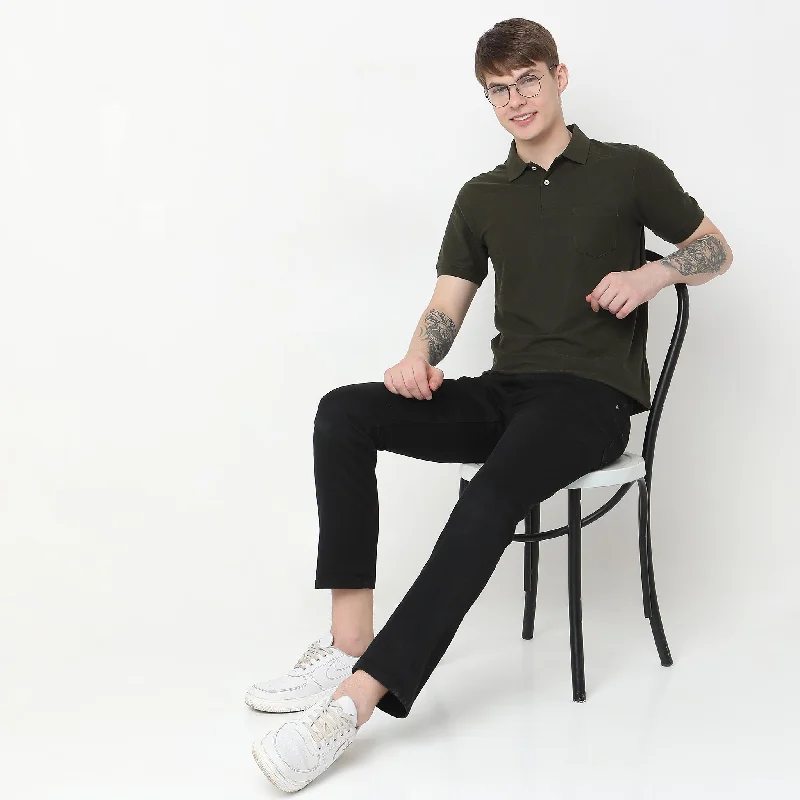 Weekend Special Regular Fit Structured Polo T-Shirt