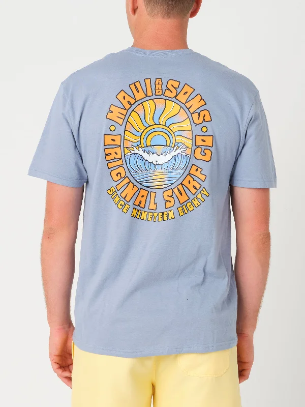 Fantastic Offers Rooster T-Shirt in Stone Blue