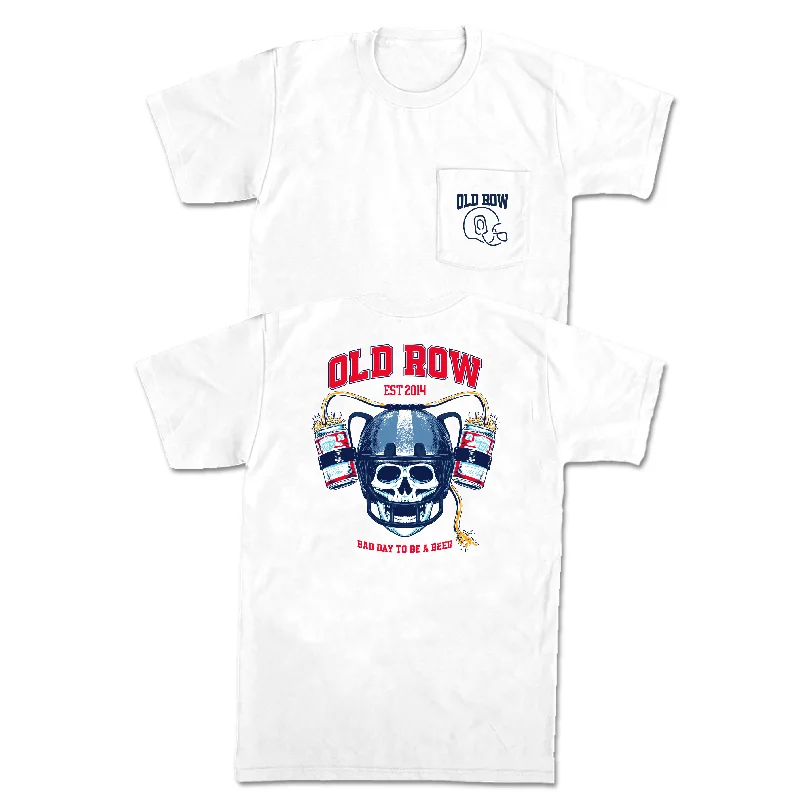 Super Bargain The Beer Helmet Pocket Tee (White)