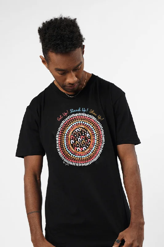 Major Savings The Time Is Now Black Cotton Crew Neck Unisex T-Shirt