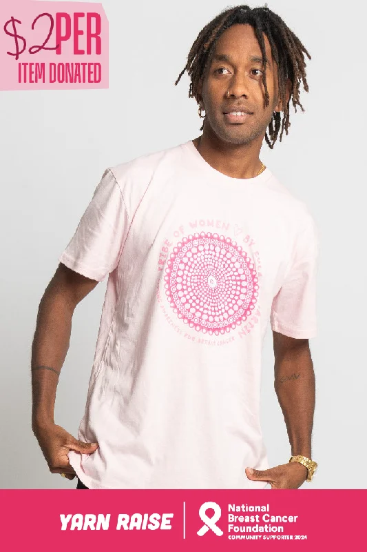 Overstock Sale Tribe Of Women Circle Pink Cotton Crew Neck Unisex T-Shirt
